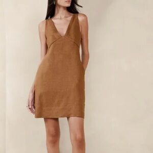 Pampelone Linen Mini Dress